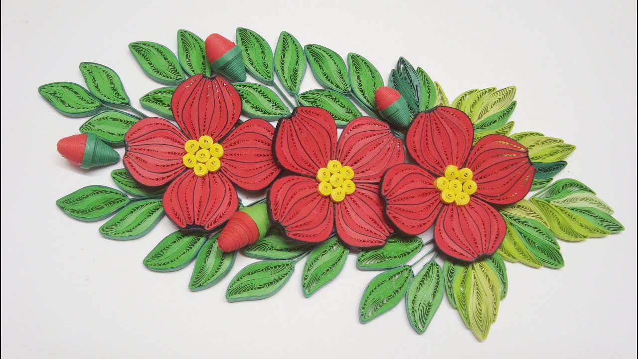 QUILLING FLOWER V6 TUTORIAL | DIY PAPER FLOWER TUTORIAL HANDMADE DECORATION