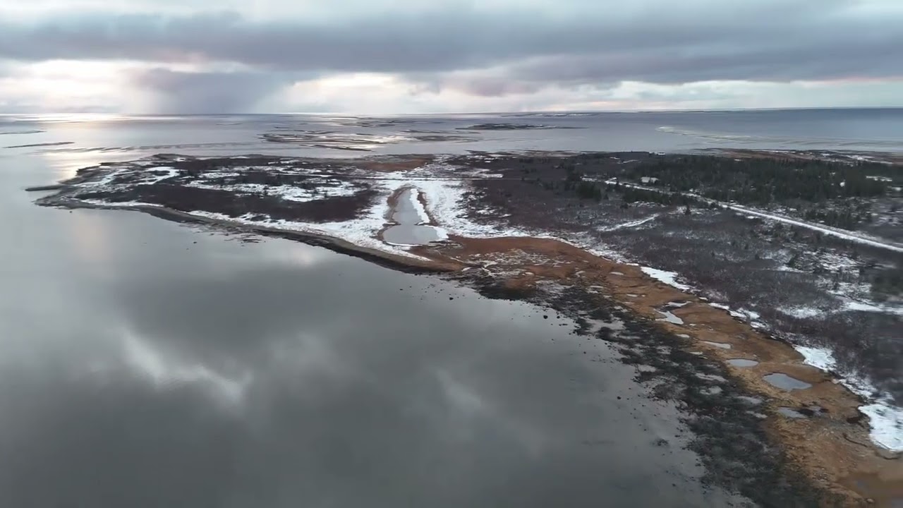 Flying around at Attwasgotch (James Bay) Nov.11,2025 #djidrone #Baiejames #jamesbay #chisasibi