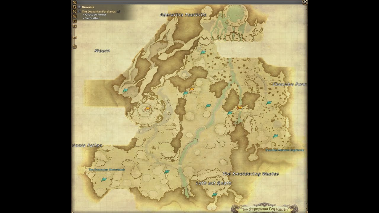 FFXIV Heavenwards: Coerthas Western Highlands Aether Currents Locations