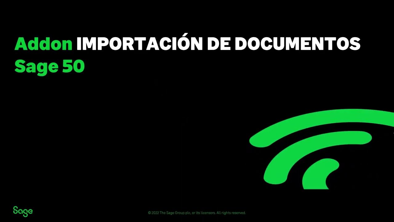 Addon Importación de Documentos Sage 50