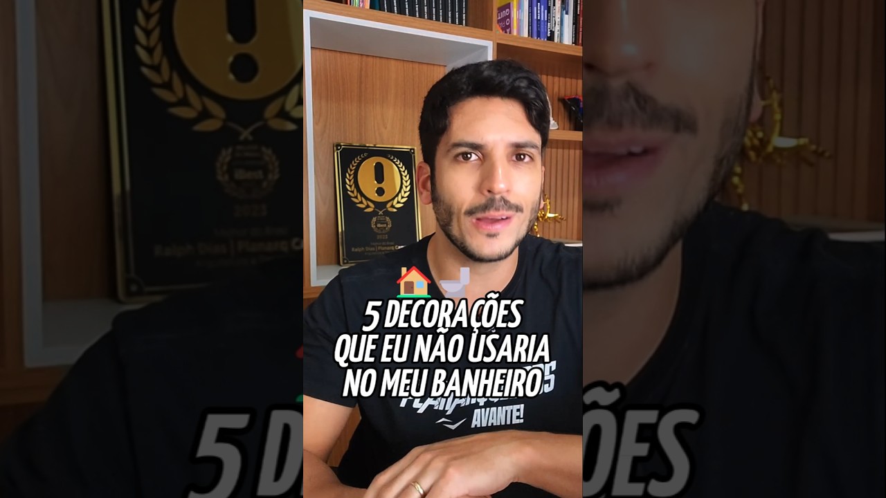 5 DECORA&Ccedil;&Otilde;ES QUE N&Atilde;O USARIA NO MEU BANHEIRO MODERNO #arquitetura #casa #design