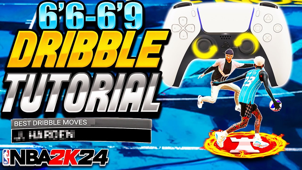 BEST DRIBBLE TUTORIAL for TALL GUARDS (6'6-6'9) W/HANDCAM in NBA2K24! SECRET DRIBBLE SIGS & COMBOS!