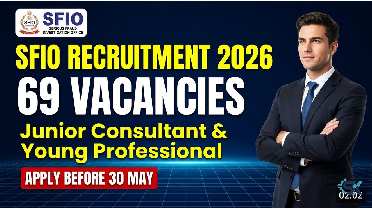 SFIO Recruitment 2026 | 69 Vacancies for Jr. Consultant & Young Professional | Apply Now! ✅