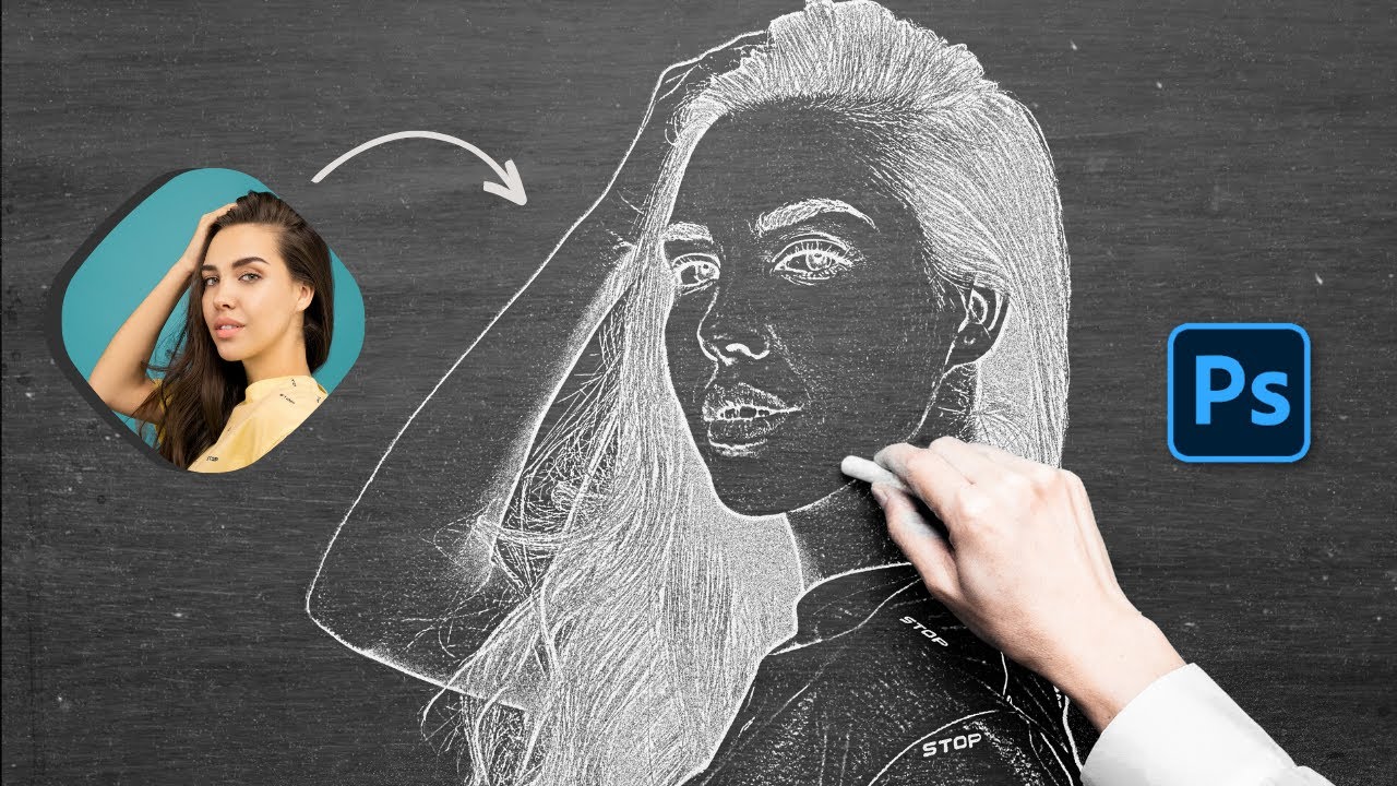 Chalk Drawing Art - Photoshop Tutorial!