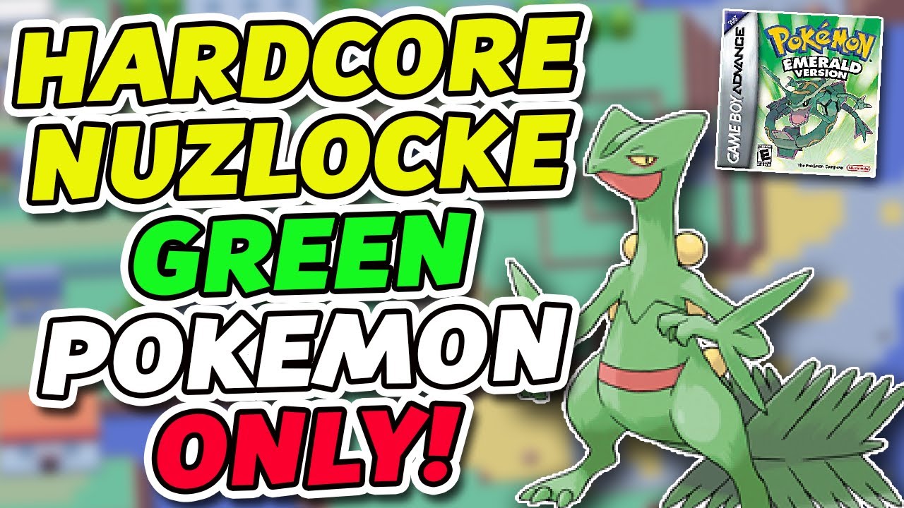 Pokemon Emerald Hardcore Nuzlocke - Green Pokemon ONLY! (No Items/ No Overlevelling)
