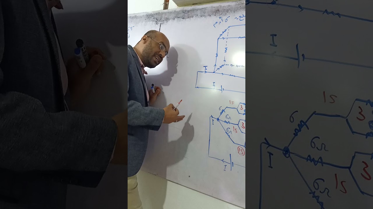 شرح مسأله المكعب ...بطريقتين ....٣ث...توالى وتوازى👌 ....و كيرشوف 🤝