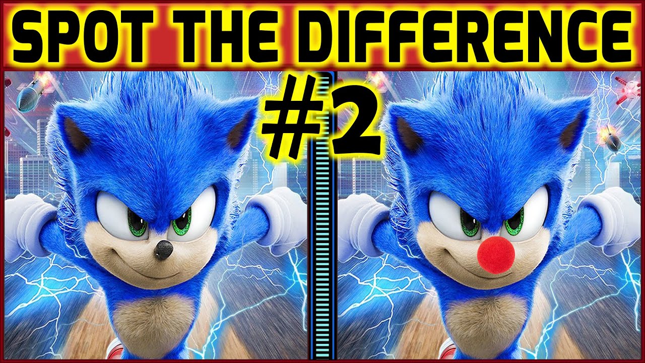 Only Genius Can Spot The Difference | Sonic The Hedgehog Image Puzzle #2