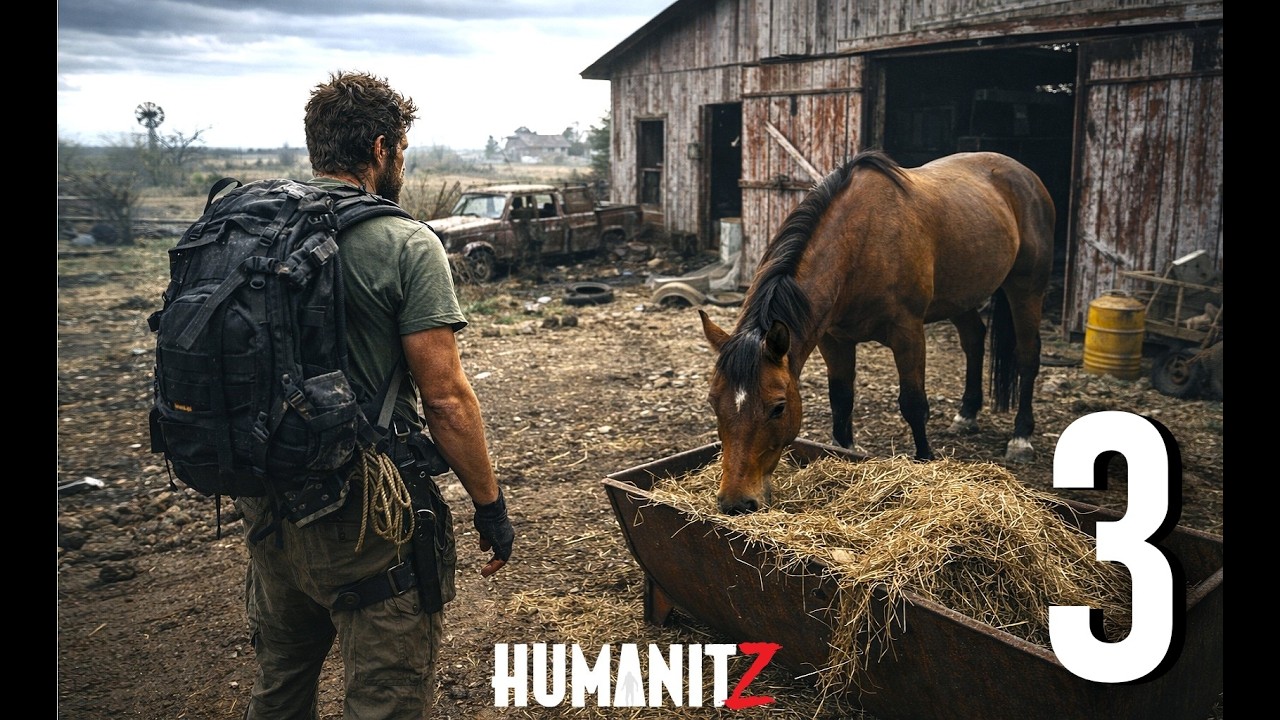 HAYDUT KAMPI BASKINI ve AT BULDUM ama EYER YOK. NEREDE BULUNUR? HumanitZ Türkçe oynanış. BÖLÜM 3