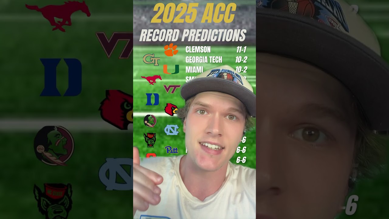 2025 ACC RECORD PREDICTIONS - Full Video on Channel  #ncaa #collegefootball #cfb #acc