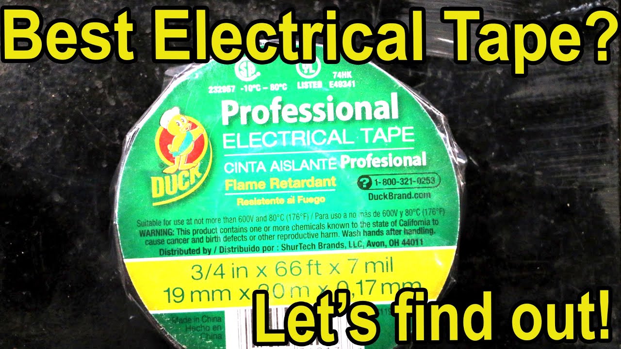 Best Electrical Tape (Vinyl Tape)?  Lets find out!