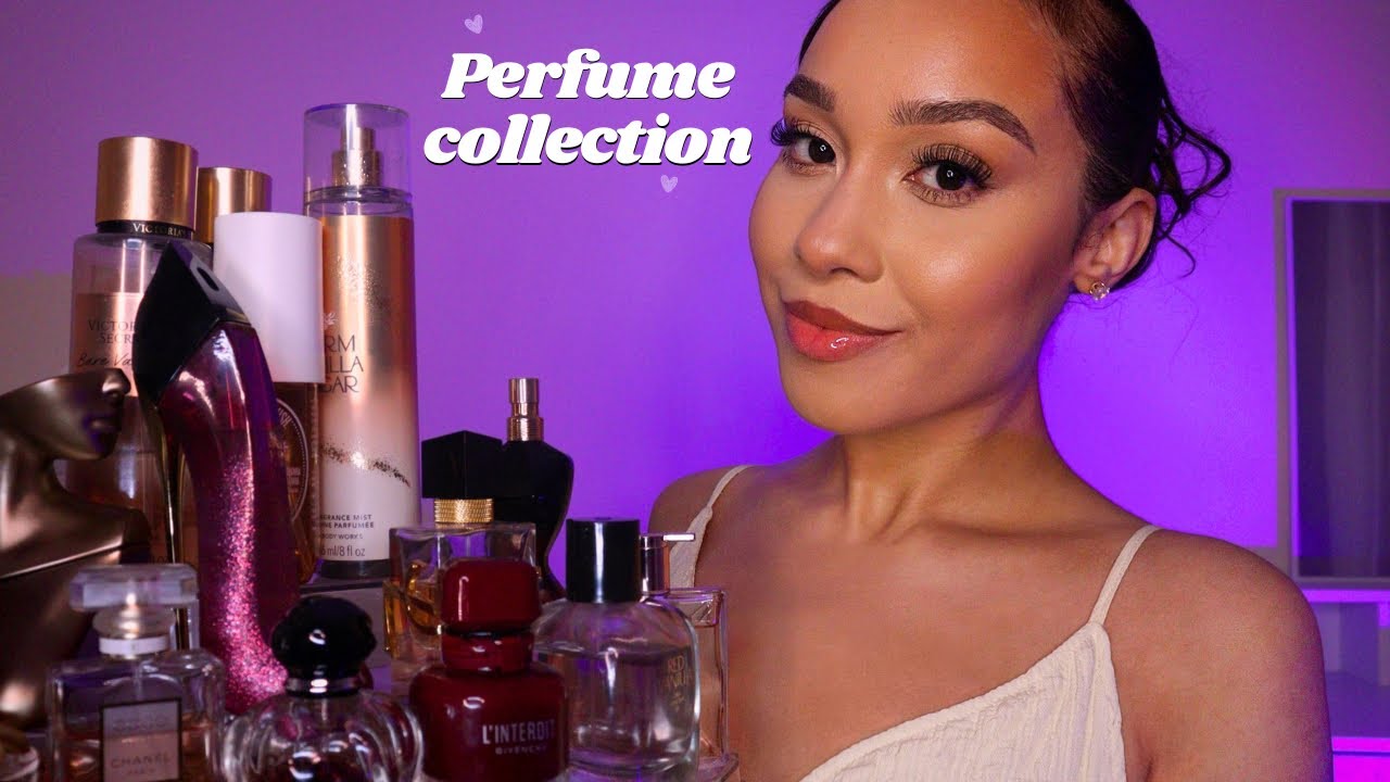 ASMR Perfume & Fragrance Collection ✨ Tingly Bottle tapping, liquid sounds & Clicky Whispers