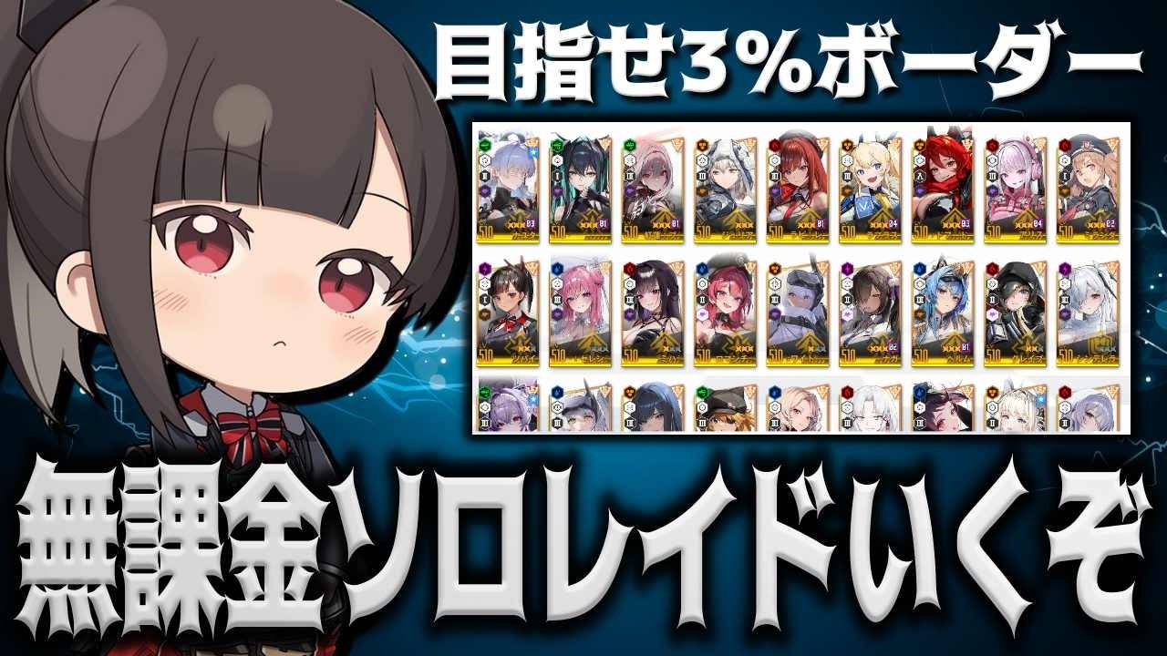 【メガニケ】無課金アカで3%ボーダーを目指す”アルトルイア”ソロレイドチャレンジ3日目【勝利の女神：NIKKE】