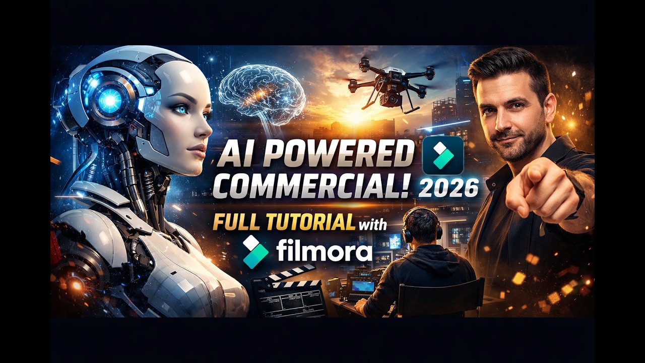 AI Powered commercial-Cinematic Ads| Full Tutorial with Filmora (2026)