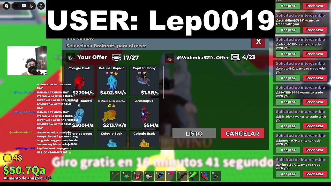 LIVE 🔥 Steal a Brainrots TRADING | I'M BACK + INSANE OP Trades 😱