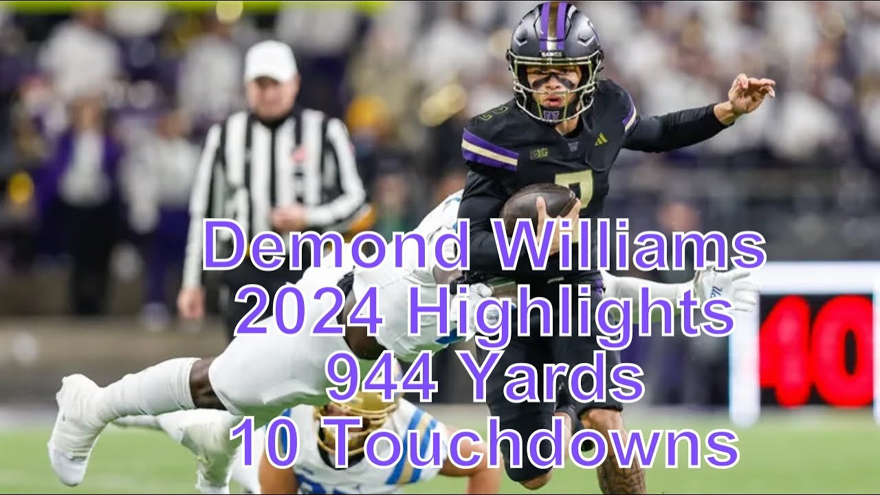 Demond Williams 2024 highlights! Washington QB
