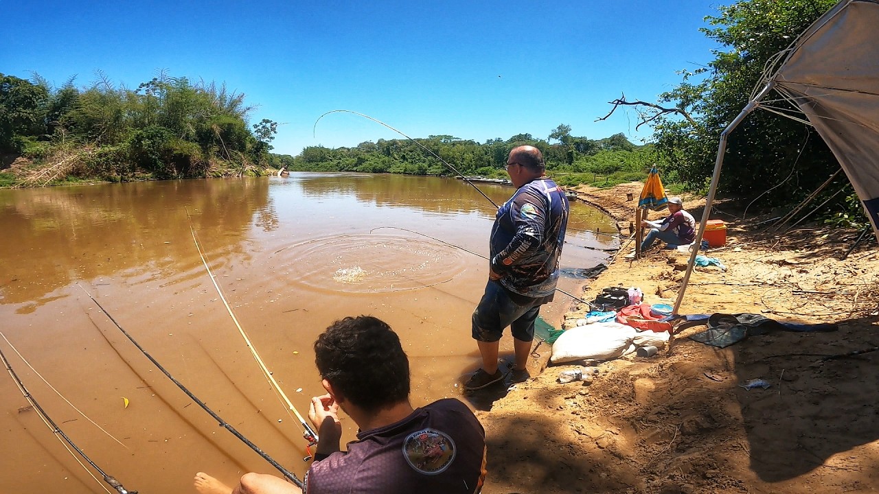 ACAMPAMENTO MESMO COM AGUA SUJA SAIU MUITO PIAU NA PESCARIA !!! #pescaria #douglaspescador