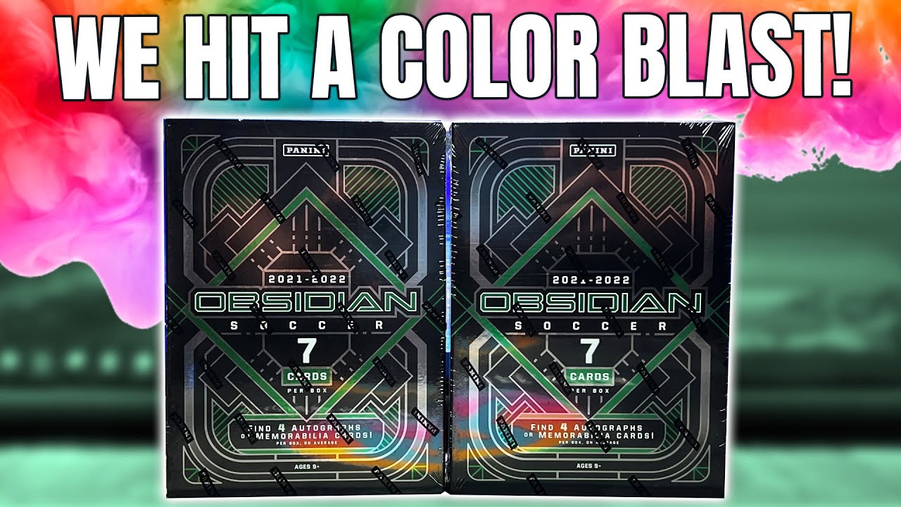 WE HIT A COLOR BLAST!!!! ✨ | 2021-22 Panini Obsidian Soccer Box Battle!