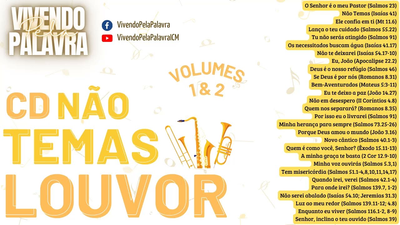 Louvores Que Marcaram Uma Geração - CD Não Temas vol. 1 e 2