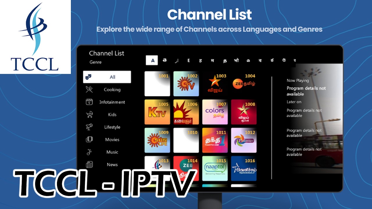 Полный список каналов TCCL IPTV на 2026 год | Новый безлимитный интернет + IPTV от TCCL Cable TV ...
