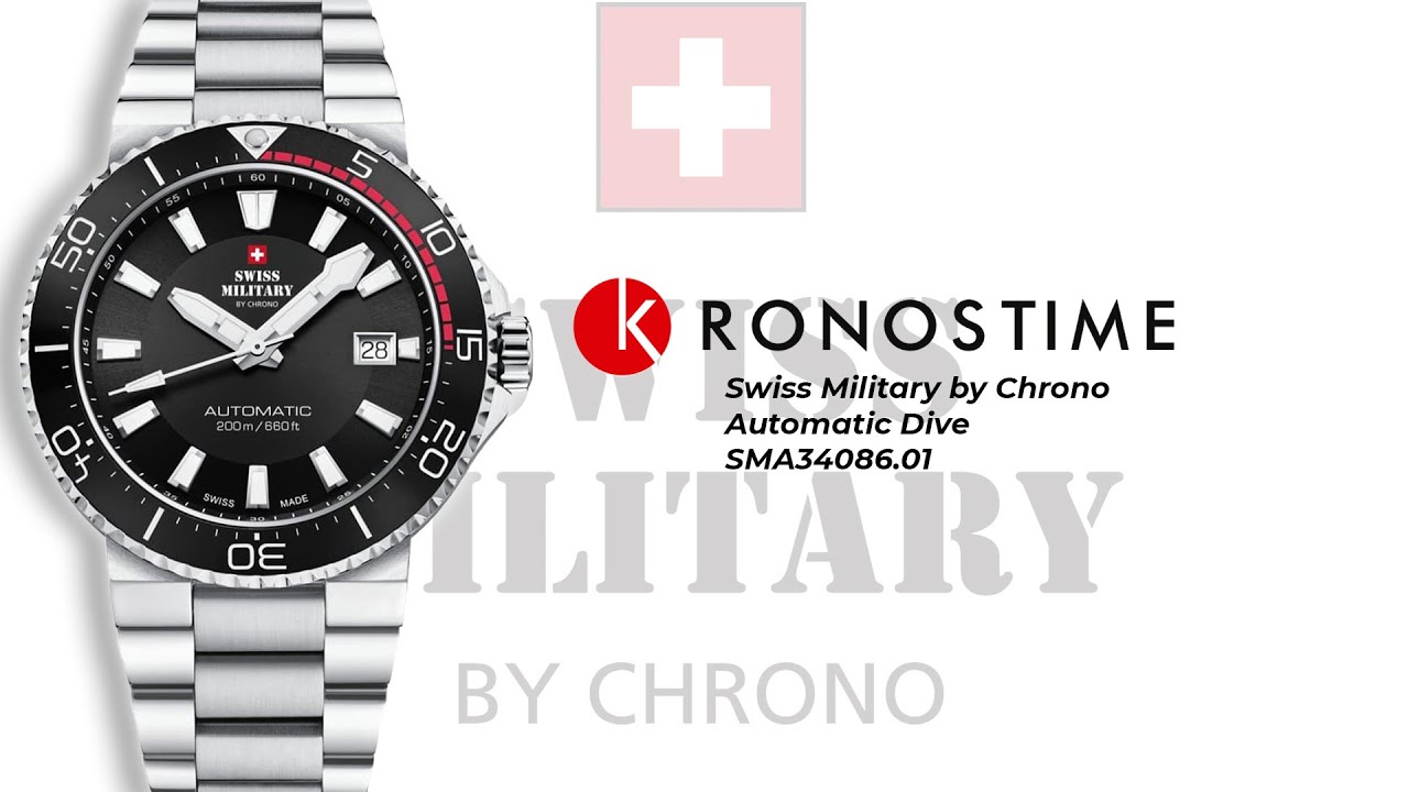 Swiss Military by Chrono Automatic Dive SMA34086.01 - KronosTime.RU обзор часов