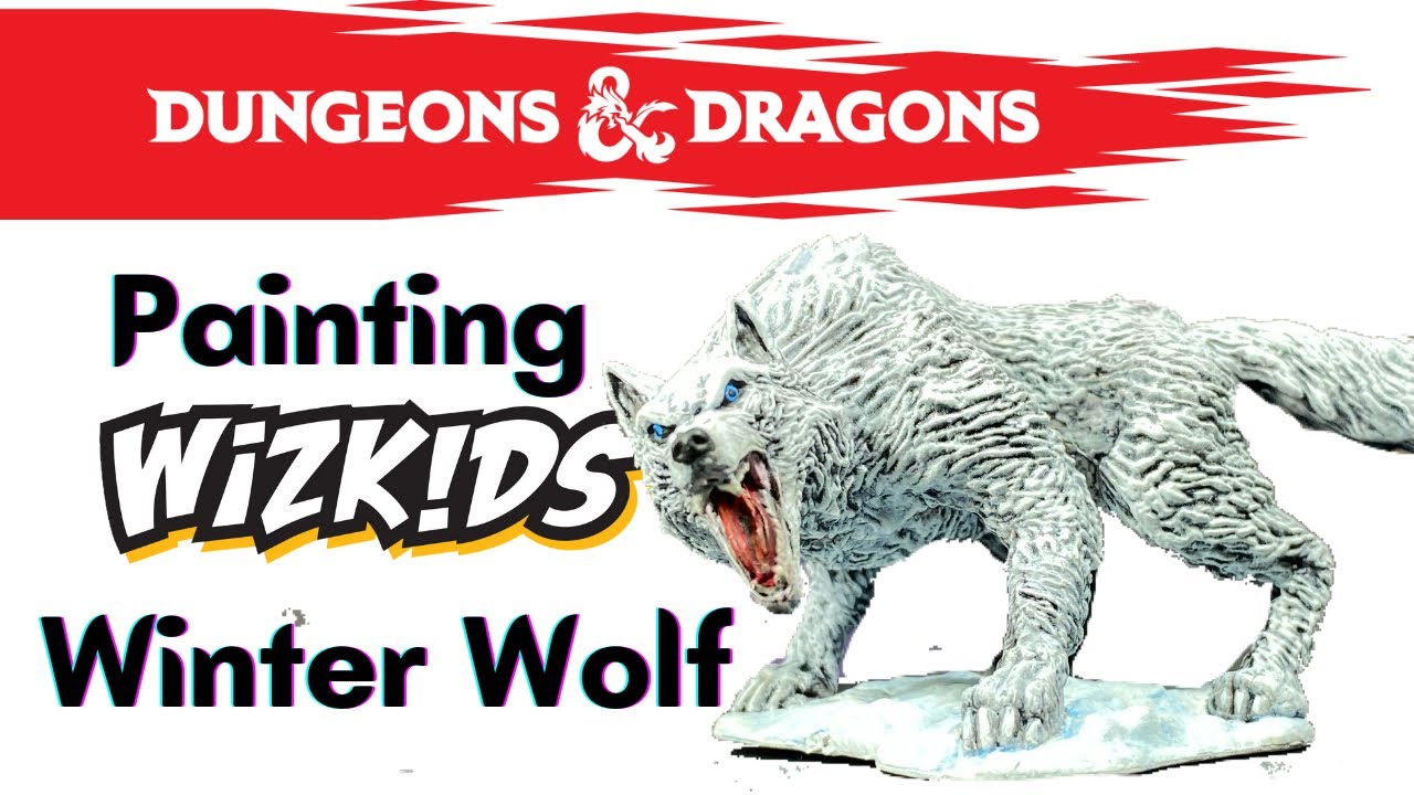 Painting Wizkids Winter Wolf | Painting Miniatures | Step By Step | Easy Painting Minis 101
