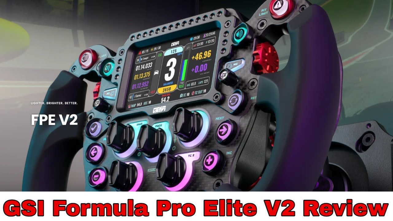 GSI Formula Pro Elite V2 Review - High end Wheel mit Display für Formula und GT Enthusiasten