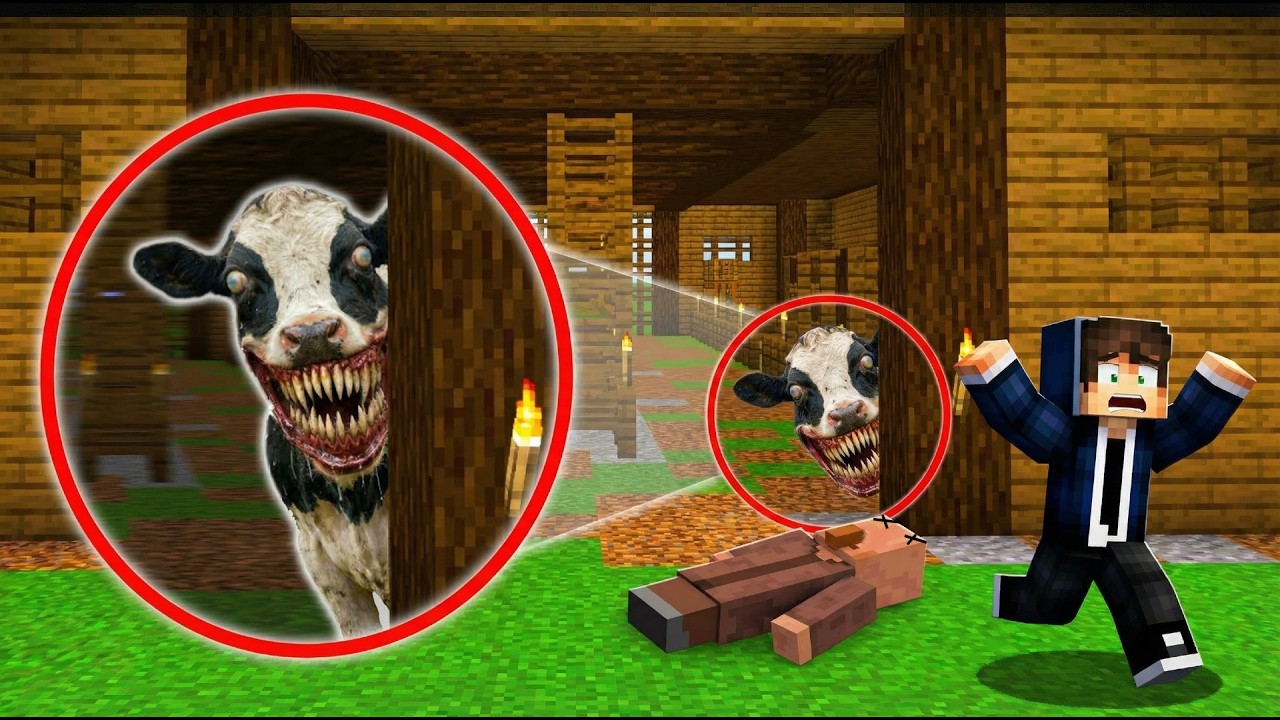 Ako vidiš OVU KRAVU u Svom Svetu u Minecraftu… TRČI ili ćeš ZAŽALITI!