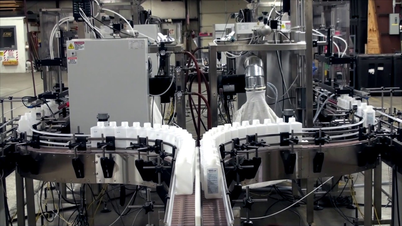 Complete Packaging Line for Surgical Hand Sanitizer Containers