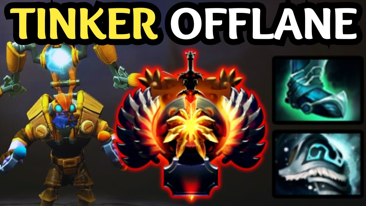 🔥 UNSTOPPABLE TINKER OFFLANE — MARCH BREAKS MAP 🔥 DOTA 2