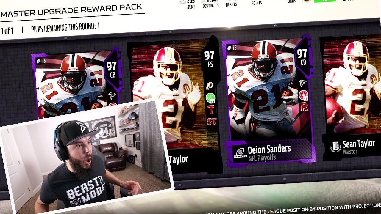 BACK TO BACK FULL LEGENDS! 97 DEION SANDERS & SEAN TAYLOR | MADDEN 18 PACK OPENING