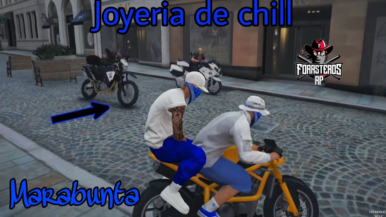 Persecución joyería de chill || Marabunta|| GTA V Roleplay || Forasteros RP
