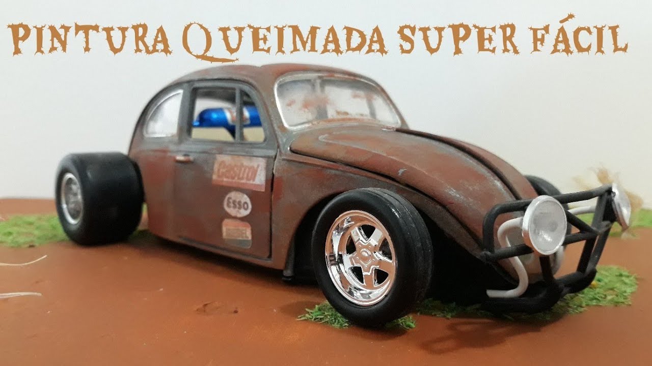COMO FAZER UMA PINTURA ENFERRUJADA