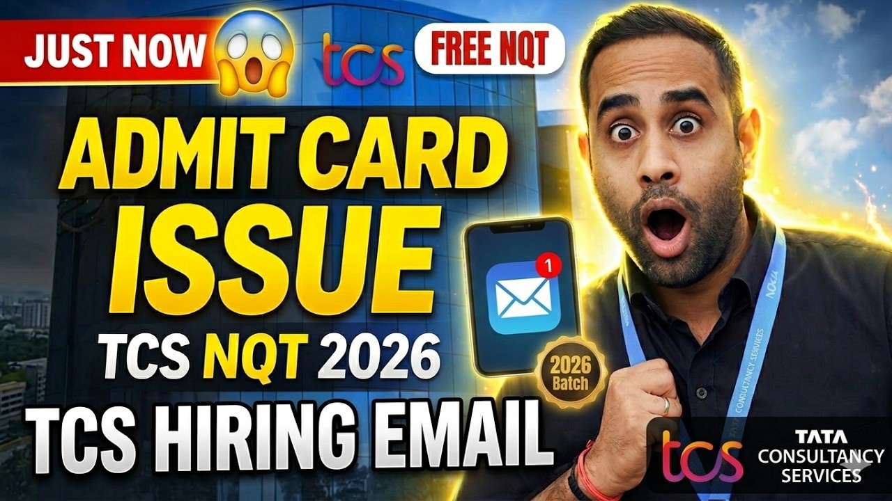 TCS Admit Card Issue | TCS Reply | TCS Hiring Mail | TCS FREE NQT 2026