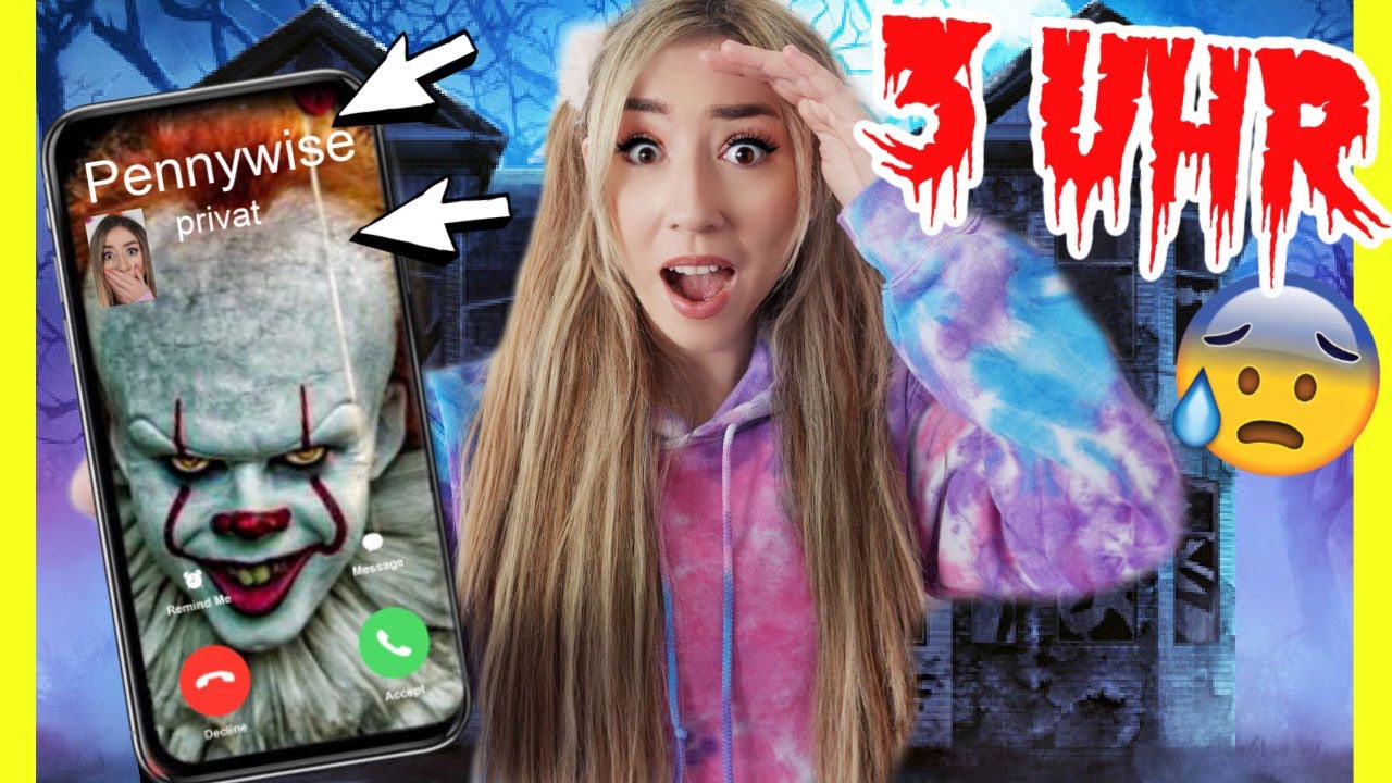 Facetime PENNYWISE niemals 3 Uhr Nachts wenn DU ganz ALLEINE zu HAUS bist *kein WHATSAPP PRANK*