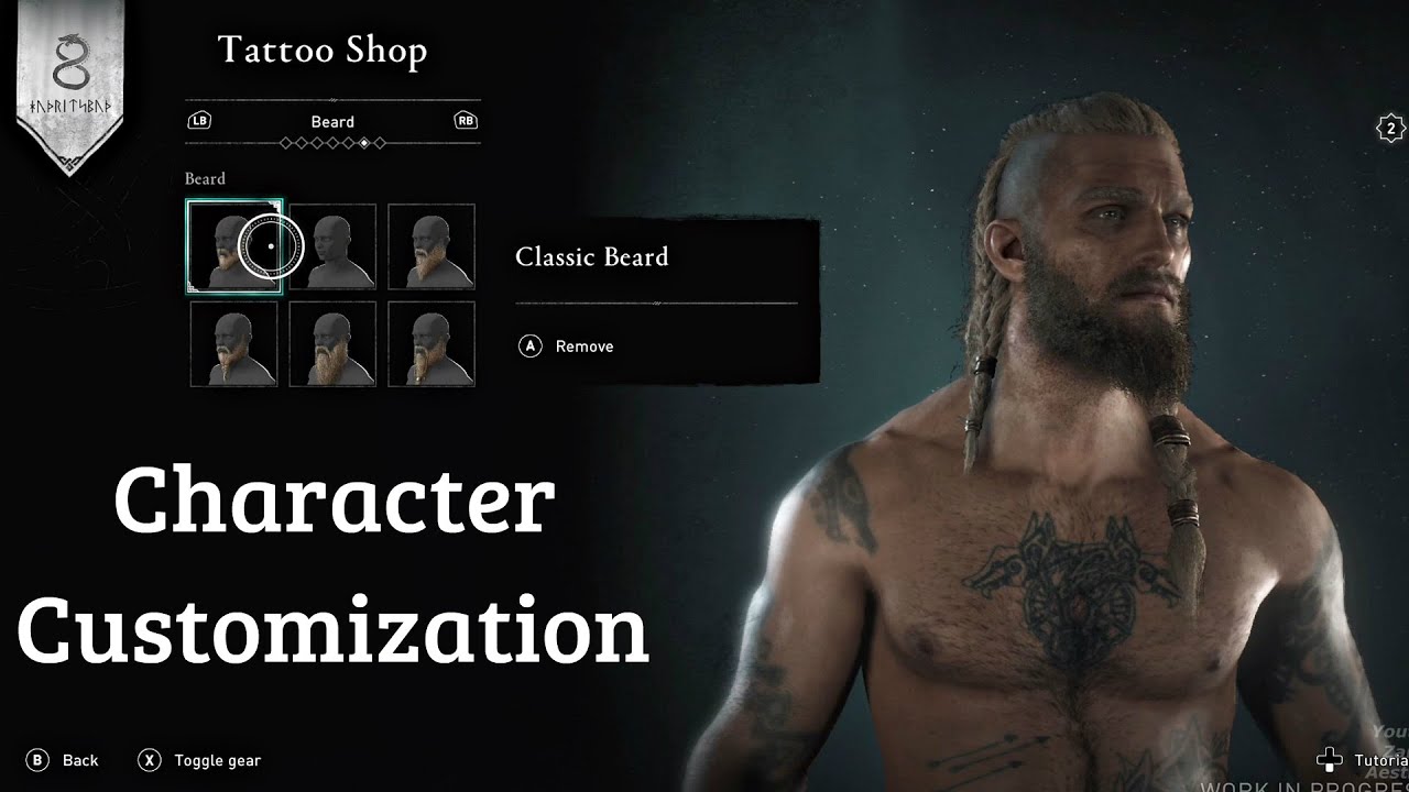 Assassin's Creed Valhalla - Male and Female Eivor Customization (Tattoos, Hair, Beard and More)