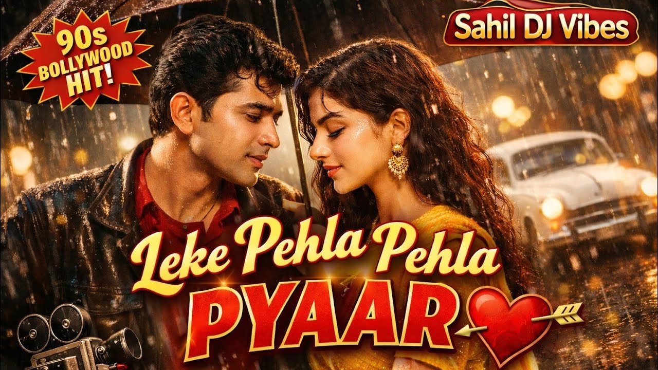 Leke Pehla Pehla Pyaar ❤️ | 90s Old Is Gold Romantic Song | Rain Love Story | Sahil DJ Vibes