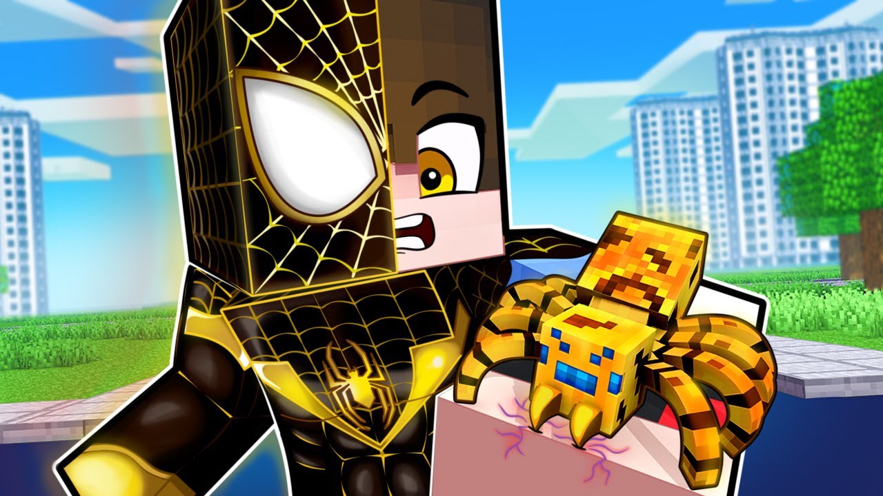 TREVOR Virou o HOMEM ARANHA DOURADO no Minecraft
