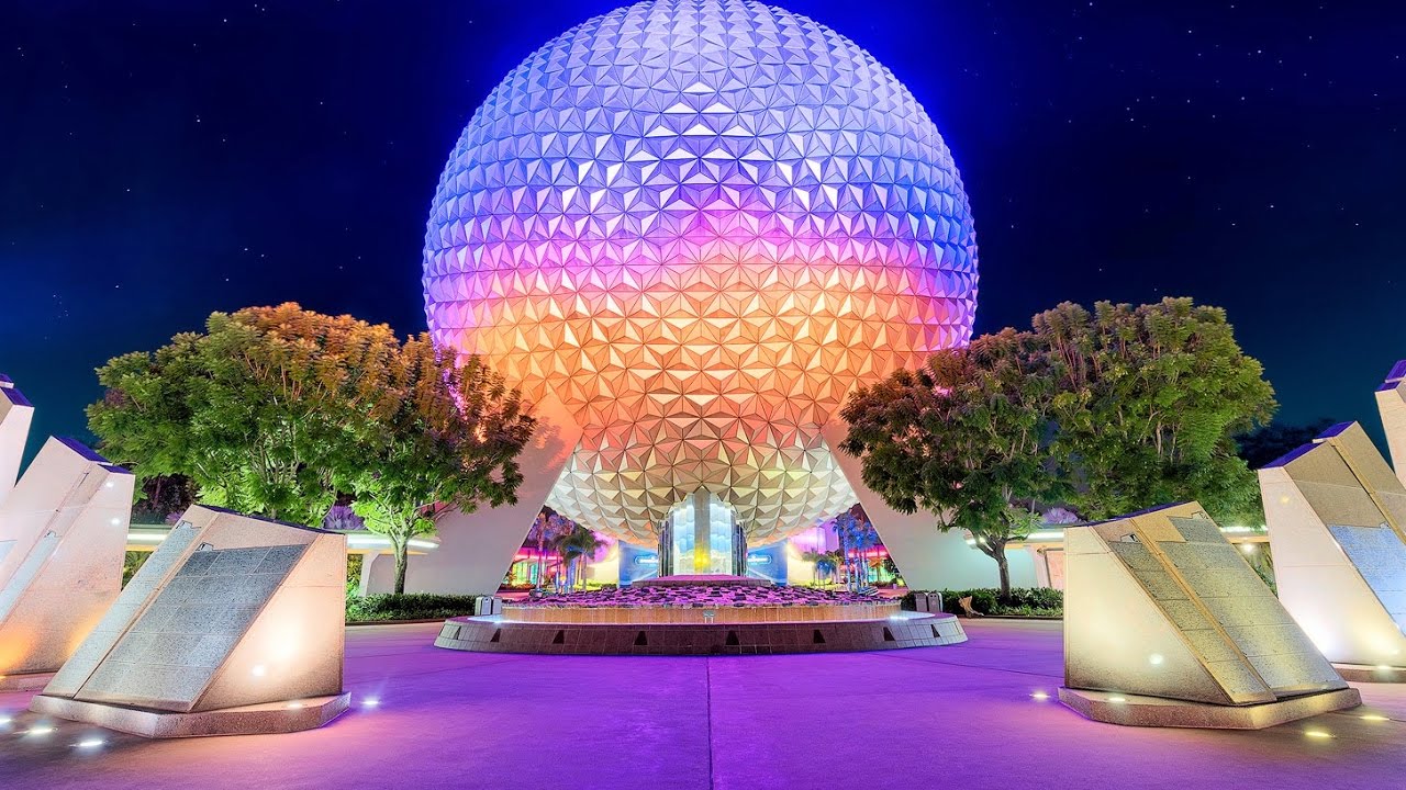 DISNEY SPACESHIP EARTH RIDE 2017 EPCOT