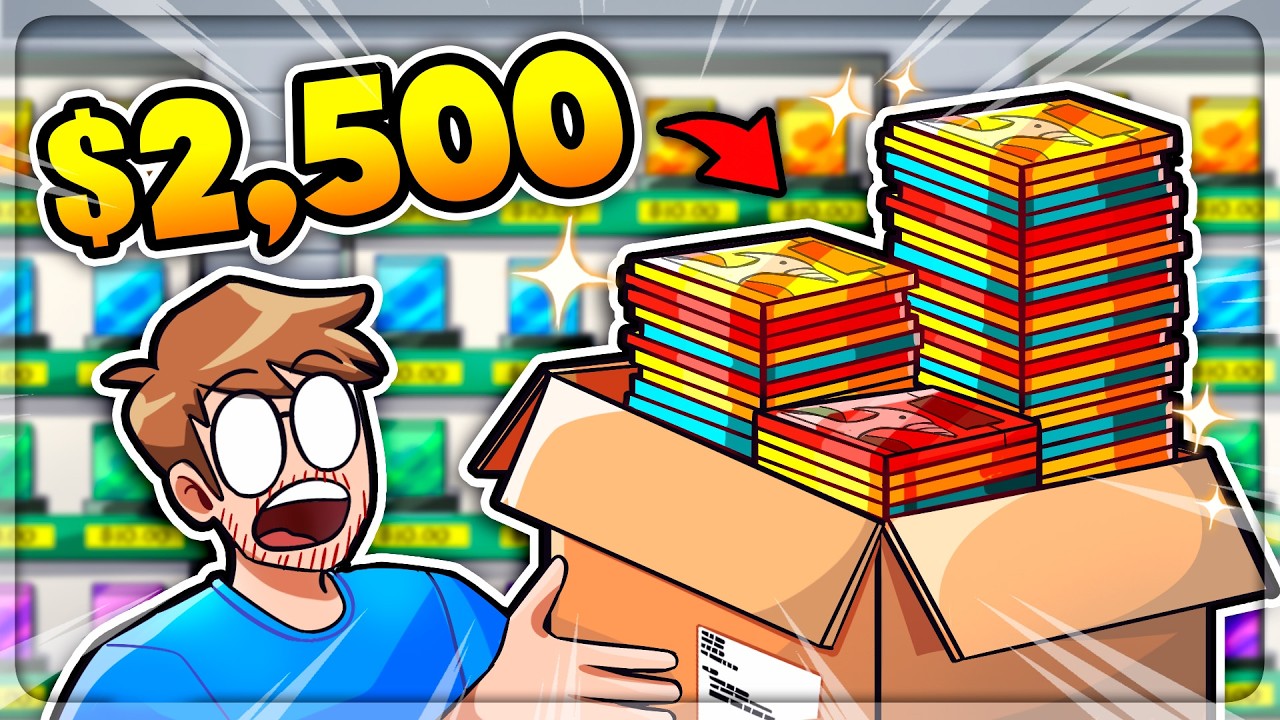 I Spend $2,500 Opening HUGE PACKS Of Cards in TCG Card Shop Simulator