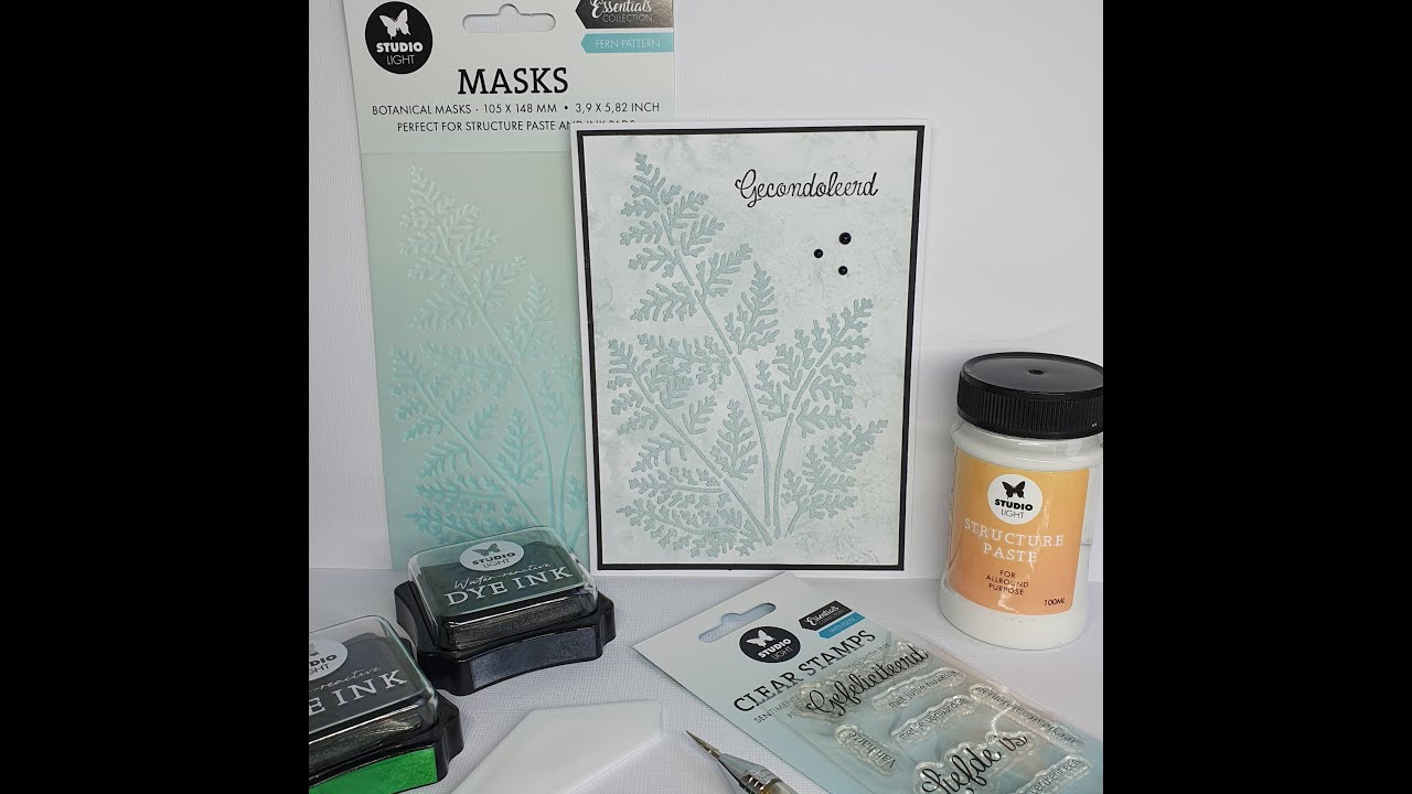 Открытка с соболезнованиями от Studiolight с SL-ES-MASK255