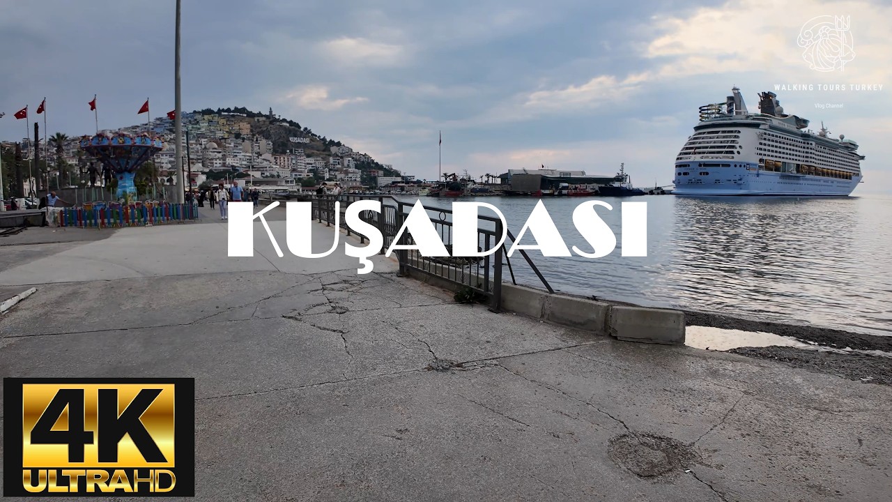 A Short & Relaxing Walk at Kuşadası Coast 🌊 [4K POV]