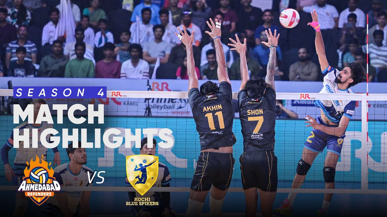 Столкновение мощных команд | Ahmedabad Defenders против Kochi Blue Spikers | PVL S4
