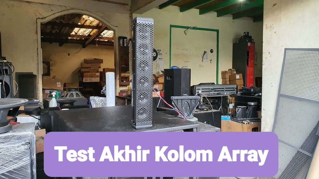 Tes Akhir dan Smaart Live Kolom Array Celestion AN2775