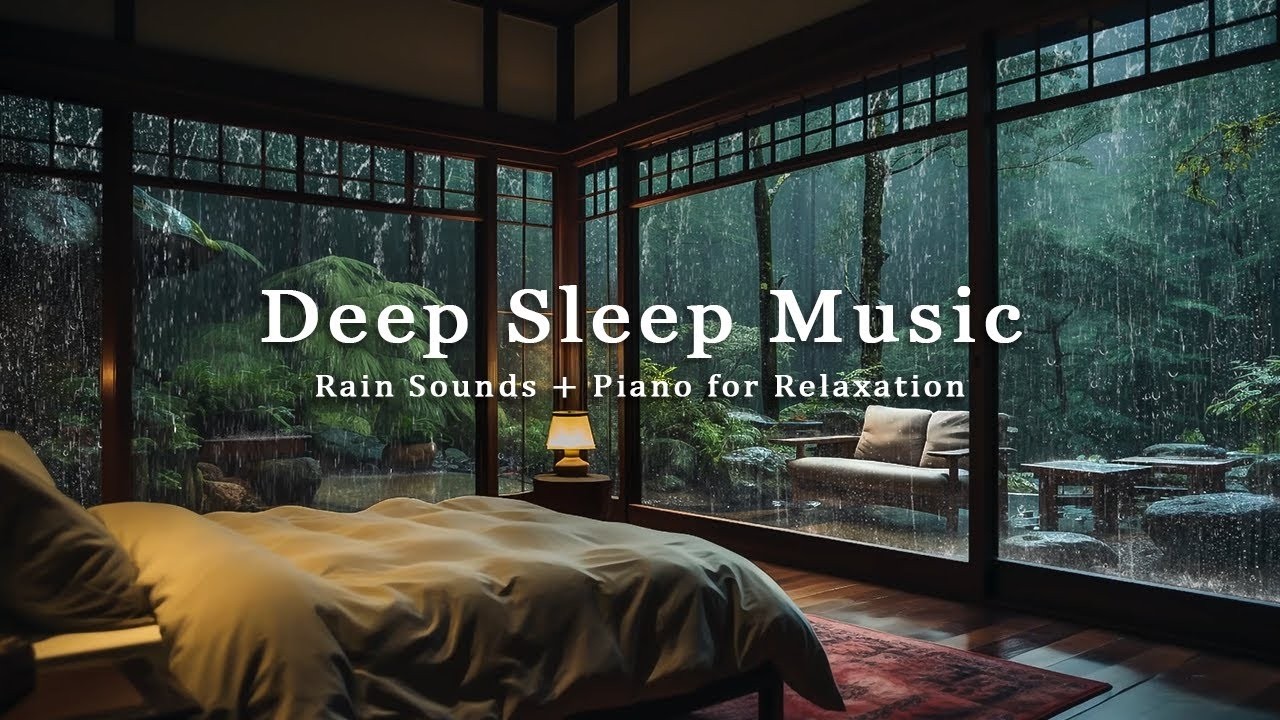 Deep Sleep Music – Rain Sounds & Soft Piano for Instant Sleep