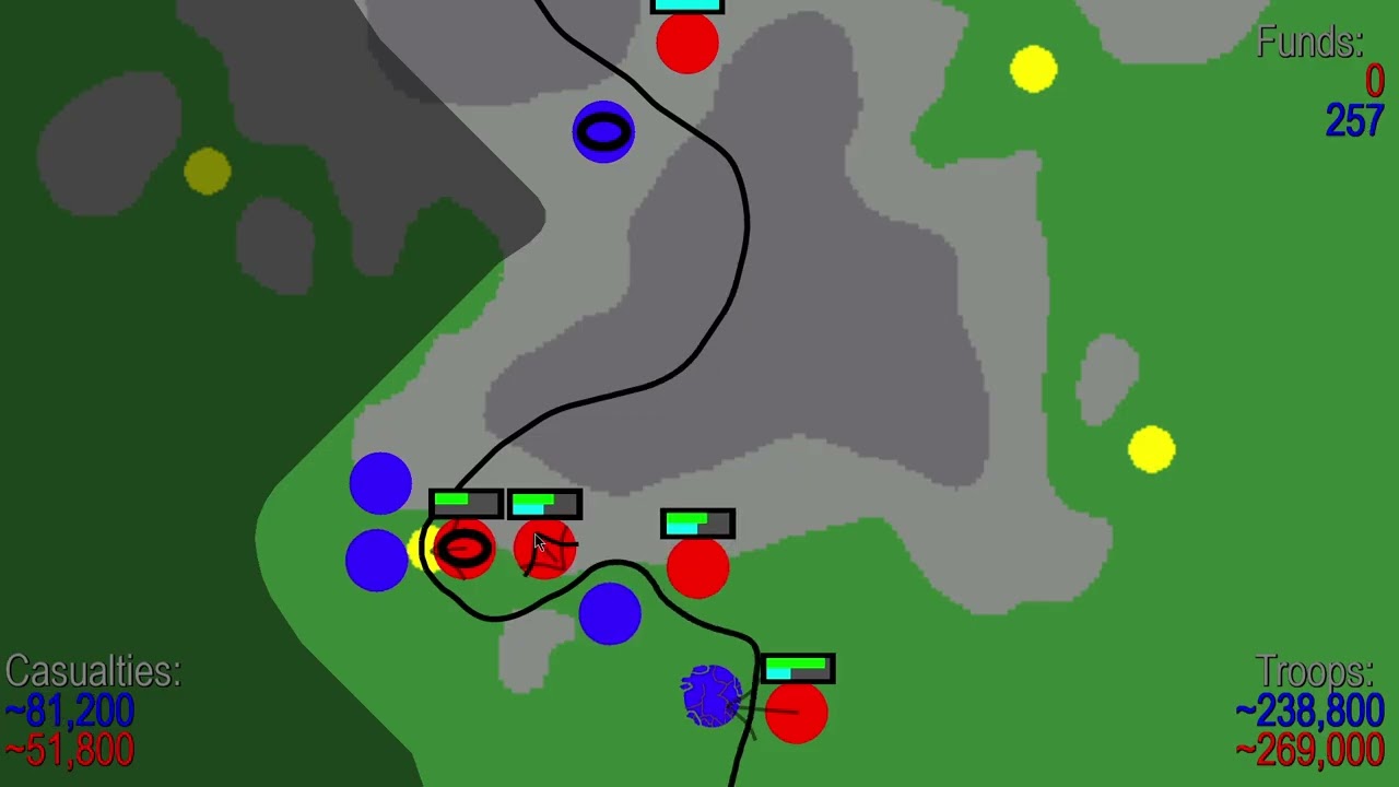 Наступление на города. War of Dots.