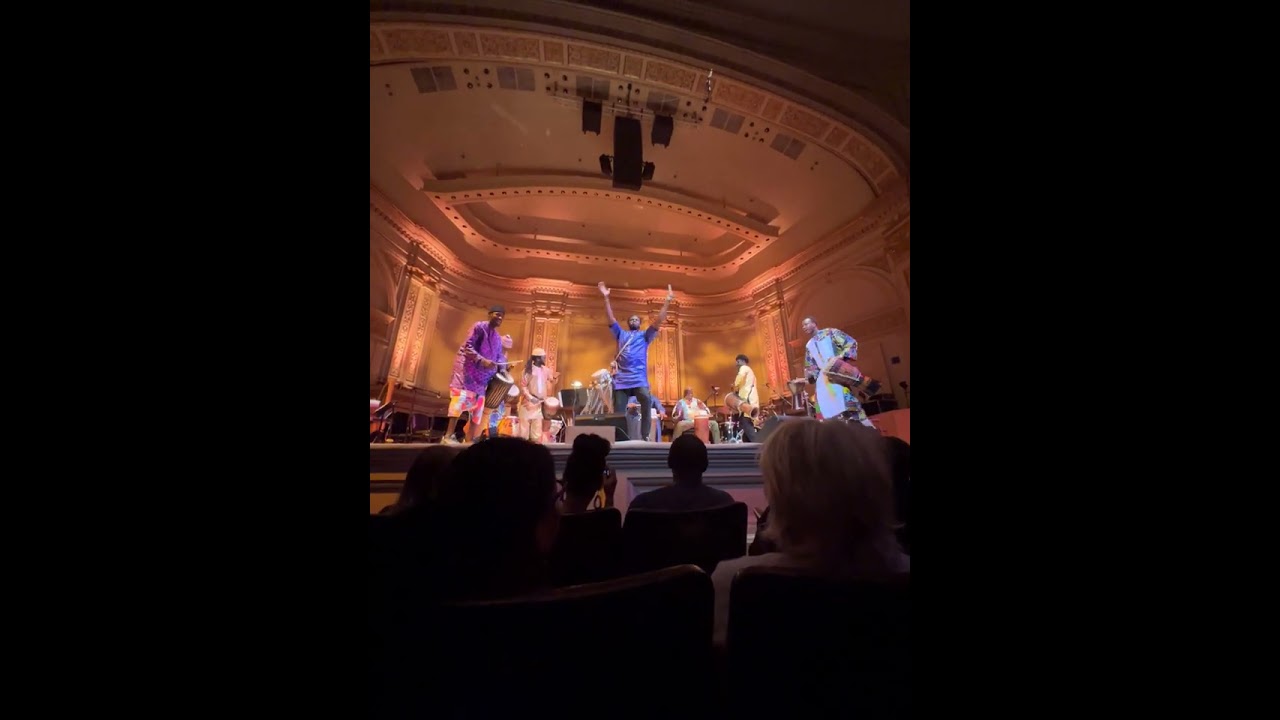 Magatte Fall & Max percussion at Carnegie Hall