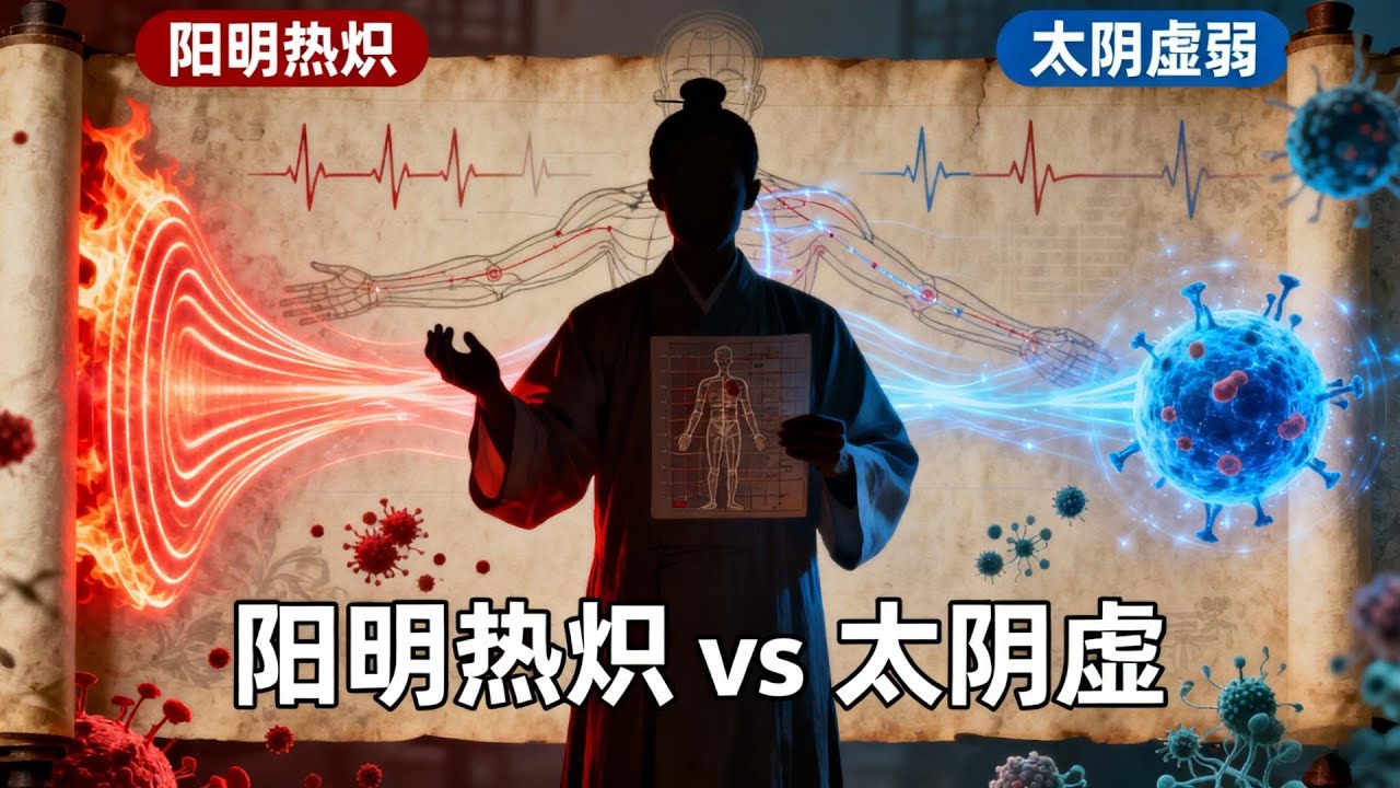 白虎汤=炎症风暴？中医最核心病机：阳明热炽与“实则阳明，虚则太阴”彻底讲透！