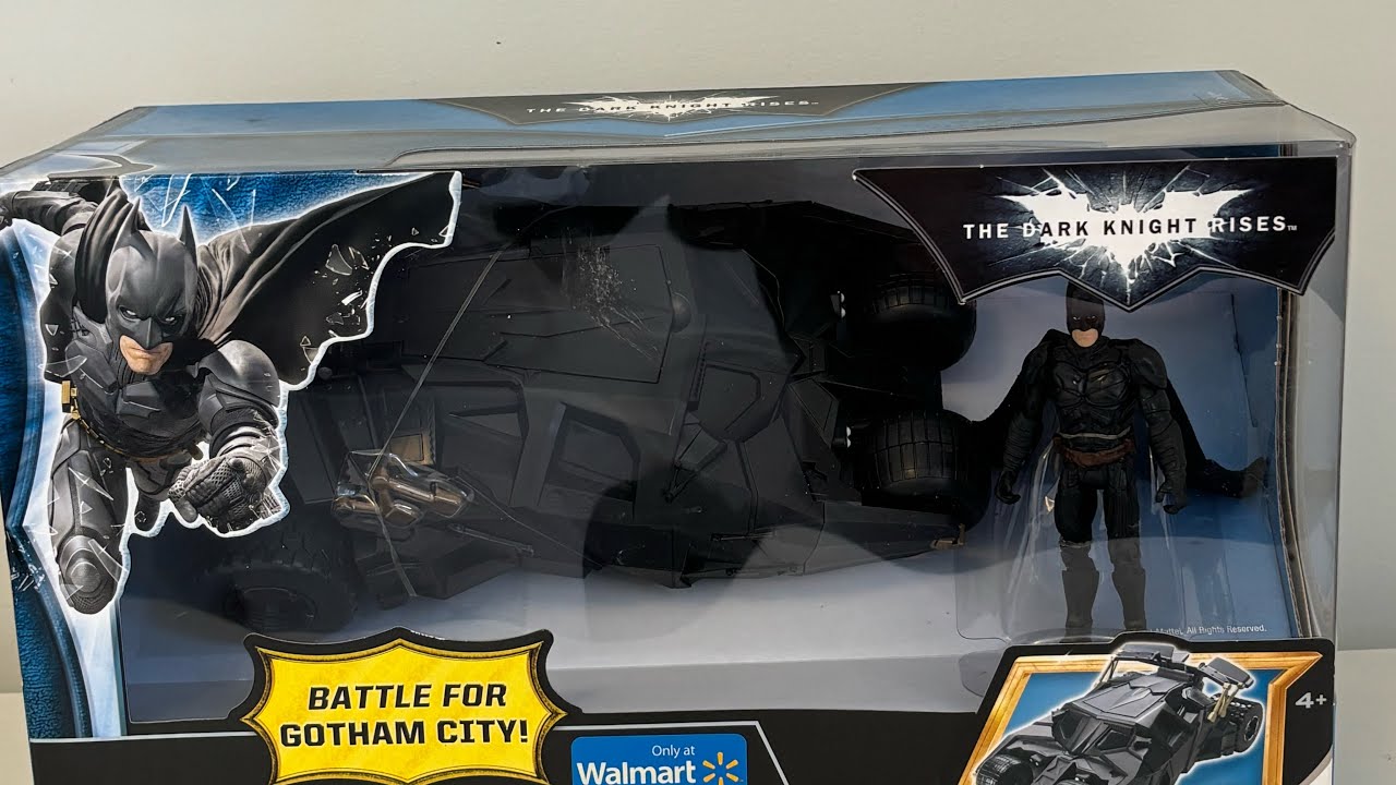 The dark knight rises Batmobile with Batman Mattel  2012