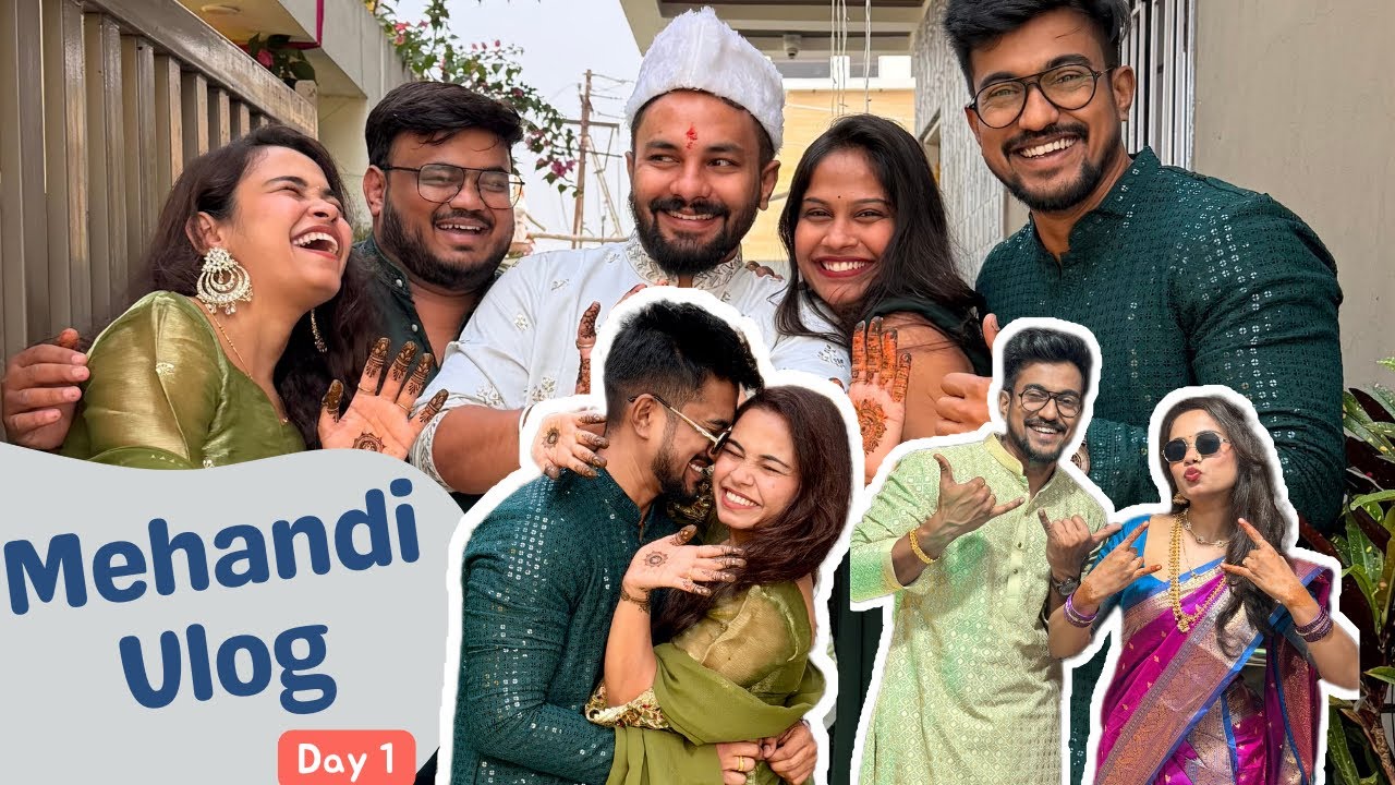 Ajinkya Chi Mehendi🌼 | Don't Miss the End🫣 | Family Vlog & Gondhal Madness 💃🔥| Shivani Chetan Vlog❤️