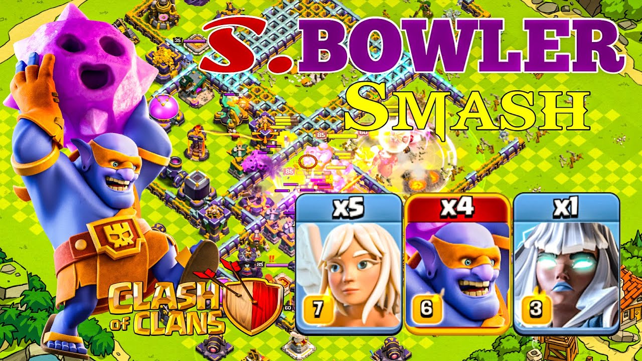 Crushing Defenses in Legend League: TH15 Super Bowler Smash Attacks! Clash of Clans